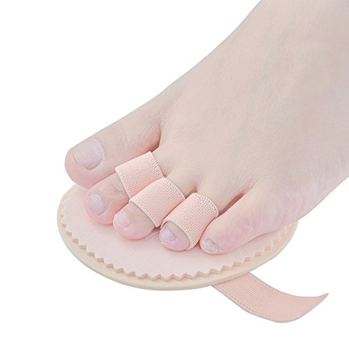 Toe Straightener Hammer Toes Hammer Toe Corrector for Claw Toe Mallet Toe Contracted Toe and Cured Toe Pack of 2 (3 Holes) (Hammer Toe Straightener)